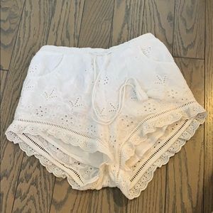 White shorts perf for summer